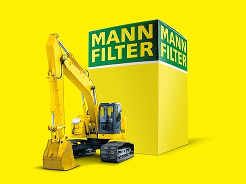 MANN-FILTER in original equipment quality for excavators