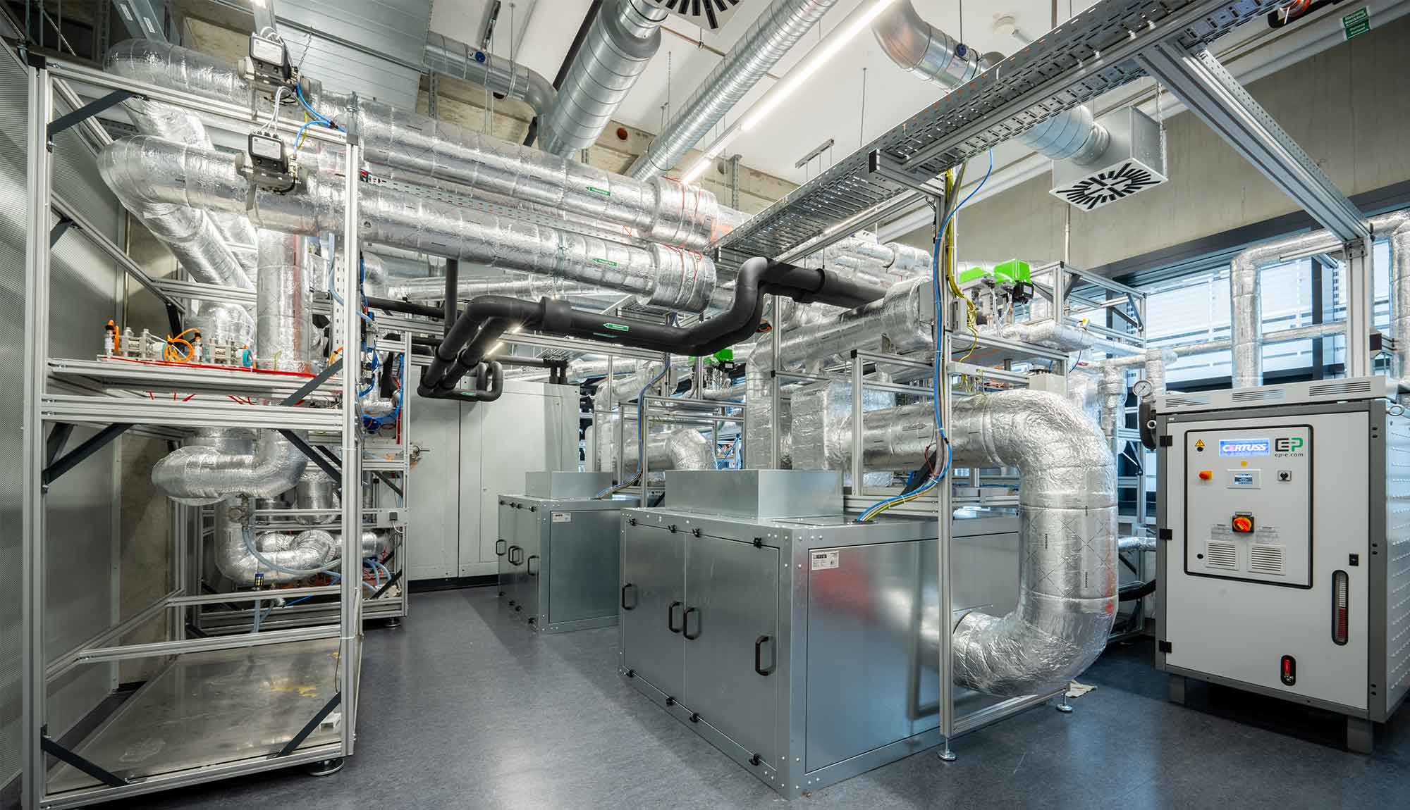 Banc d'essai d'humidificateurs à Ludwigsburg - Vue intérieure