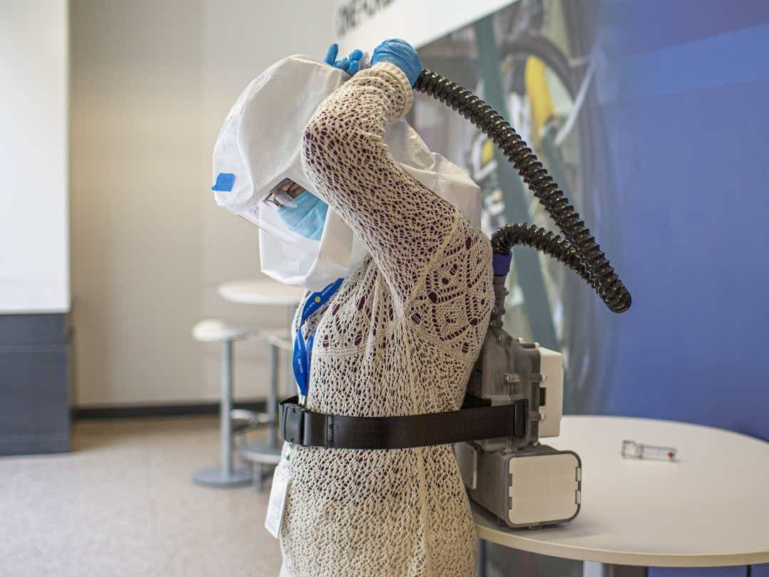 Aktives Beatmungsgerät mit MANN+HUMMEL HEPA Filterelement; Source: Ford Motor Company