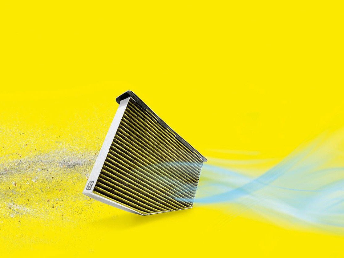 MANN-FILTER FreciousPlus in the air flow