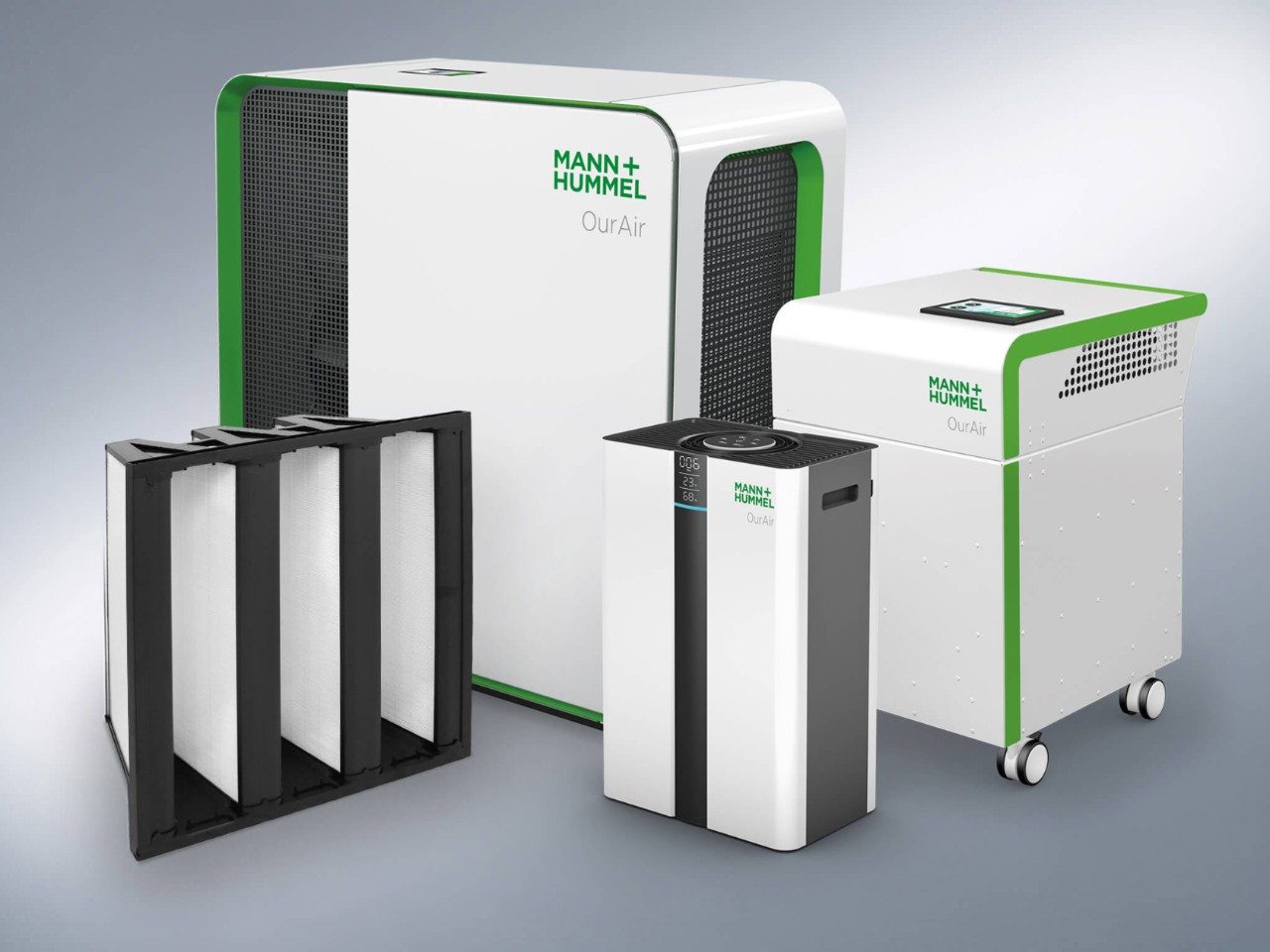 Virus-free air with MANN+HUMMEL air filters and room air purifiers.