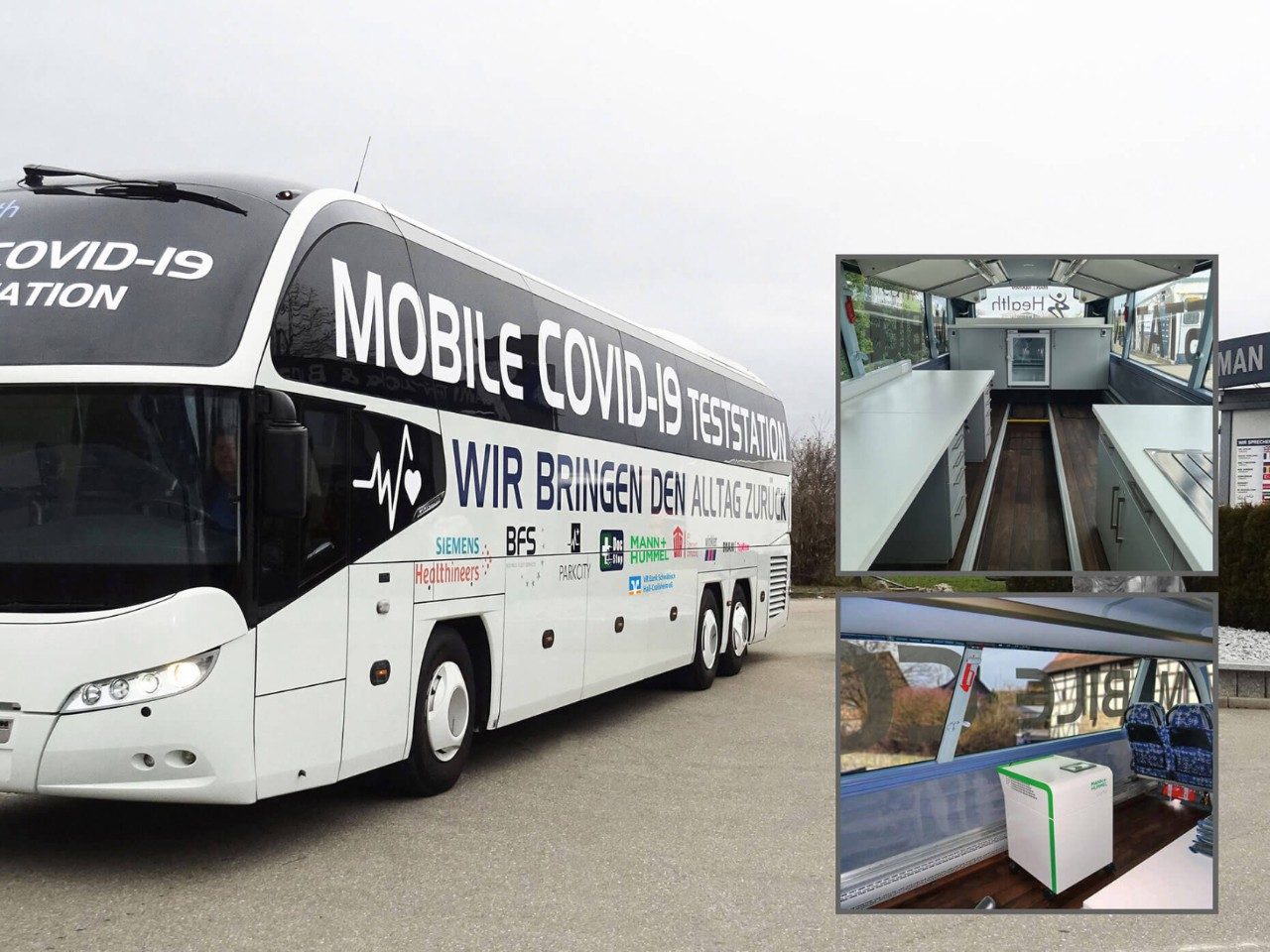 MANN+HUMMEL air purifier ensures virus-free air on-board the vaccination bus