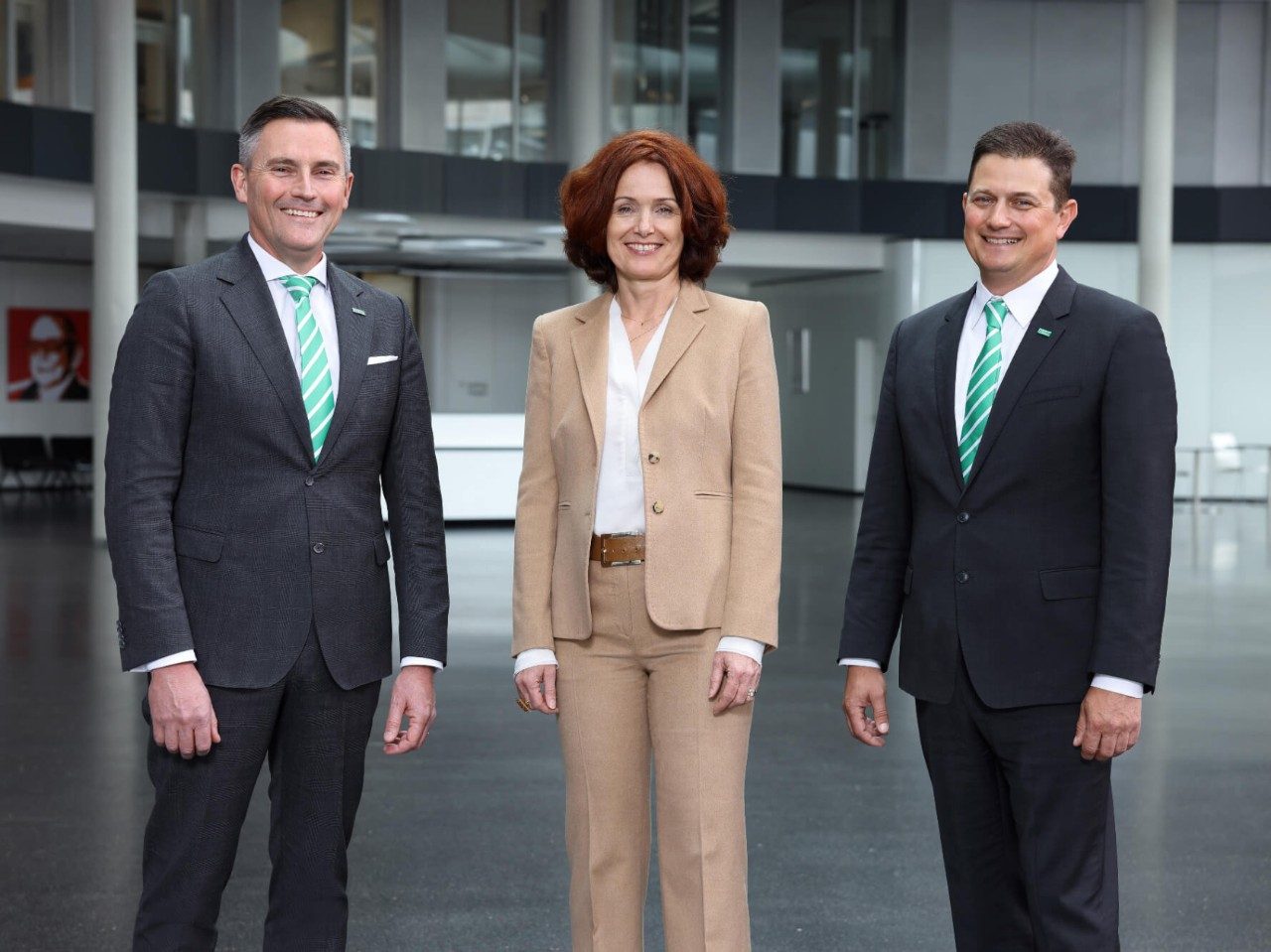 The Management Board: (f.l.t.r.) Nic Zerbst, Chief Operating Officer, Emese Weissenbacher, Executive Vice President and Chief Financial Officer and Kurk Wilks, President and CEO.