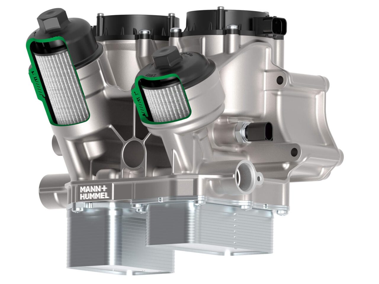Innovative e-axle oil filter module for optimized oil supply