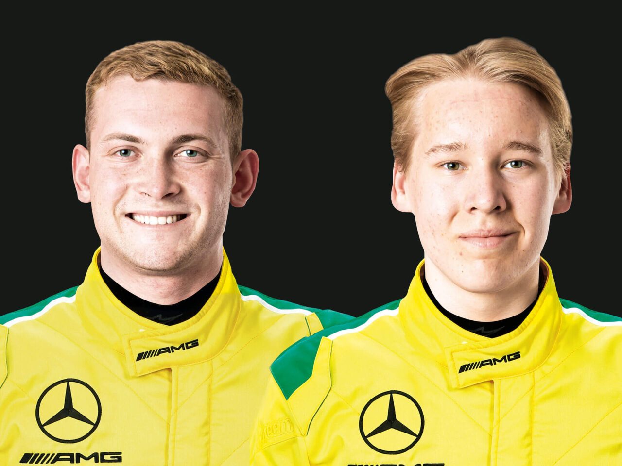 The junior Mamba drivers: Frank Bird and Elias Seppänen (from left)