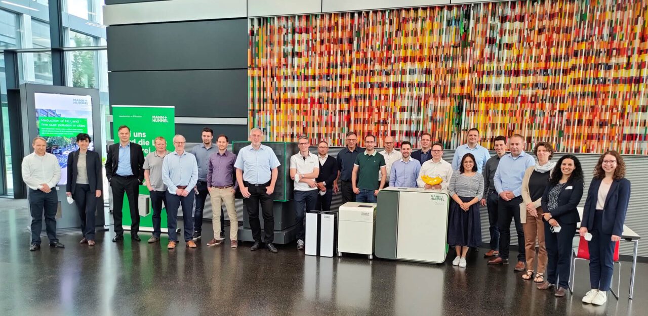 AeroSolfd project partners at the kick-off meeting in the Technology Centre of project coordinator MANN+HUMMEL in Ludwigsburg, Germany (Picture: AeroSolfd project consortium) European Commission and the Swiss State Secretariat for Education, Research and Innovation award funding for project on cleaner urban air