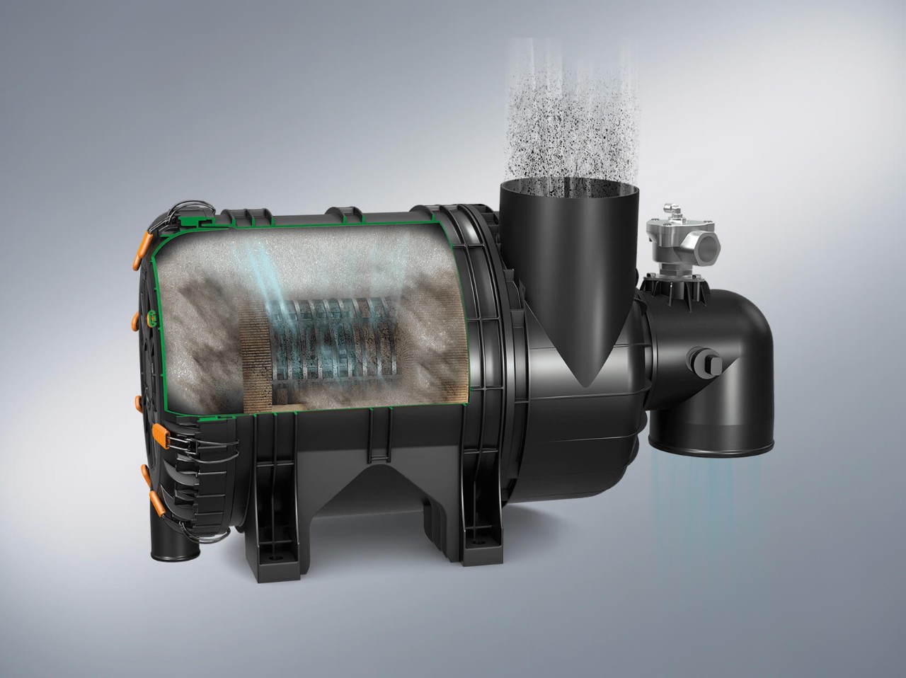 The selfcleaning air filter